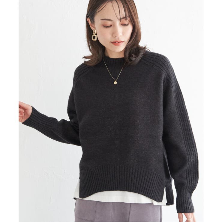 サイドスリットニットプルオーバー | ikka  | 詳細画像10 