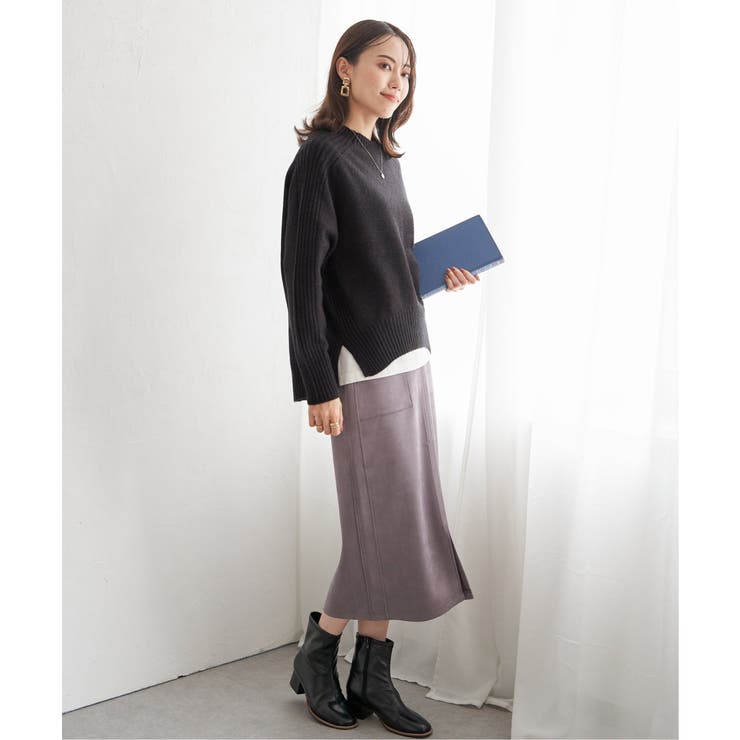 サイドスリットニットプルオーバー | ikka  | 詳細画像12 