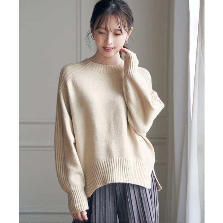 サイドスリットニットプルオーバー | ikka  | 詳細画像16 