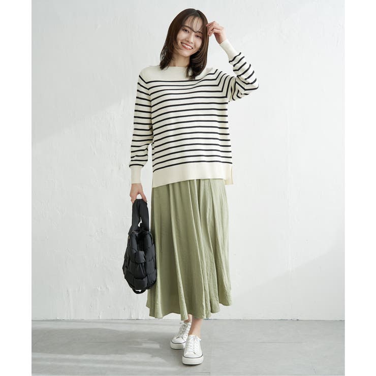 【洗濯機で洗える】GOKU楽ニットプルオーバー | ikka  | 詳細画像7 