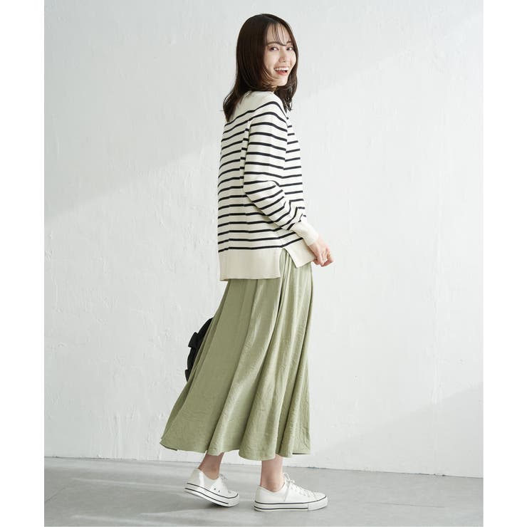 【洗濯機で洗える】GOKU楽ニットプルオーバー | ikka  | 詳細画像9 