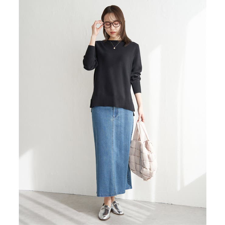 【洗濯機で洗える】GOKU楽ニットプルオーバー | ikka  | 詳細画像14 