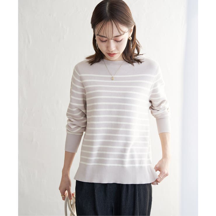 【洗濯機で洗える】GOKU楽ニットプルオーバー | ikka  | 詳細画像15 