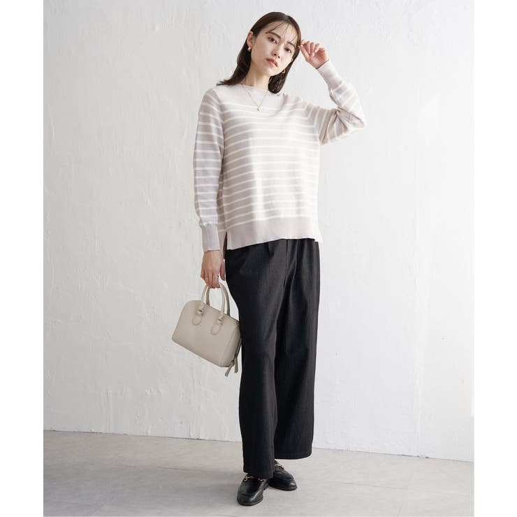 【洗濯機で洗える】GOKU楽ニットプルオーバー | ikka  | 詳細画像16 