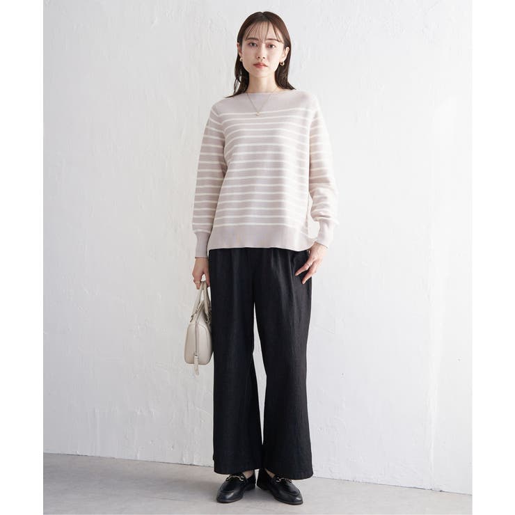 【洗濯機で洗える】GOKU楽ニットプルオーバー | ikka  | 詳細画像17 