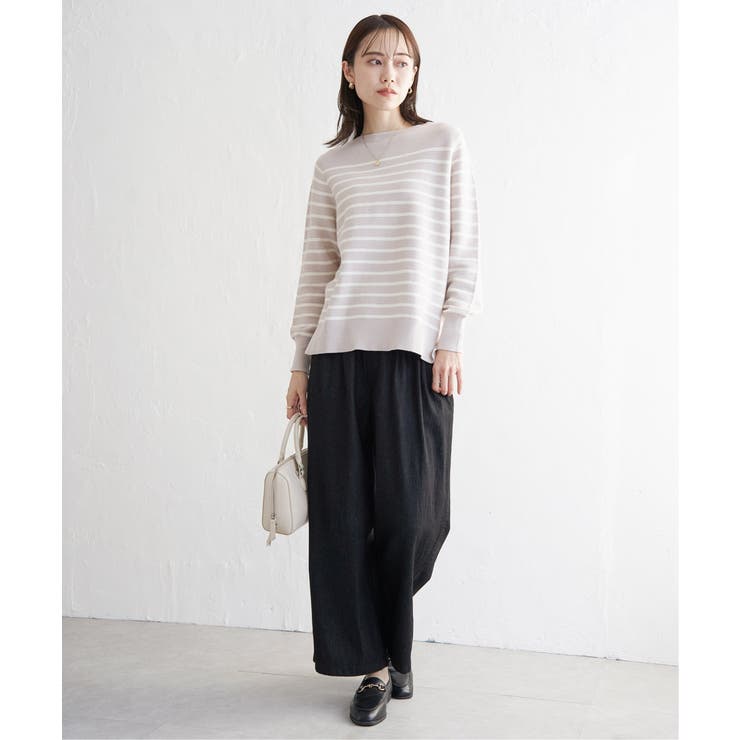 【洗濯機で洗える】GOKU楽ニットプルオーバー | ikka  | 詳細画像18 