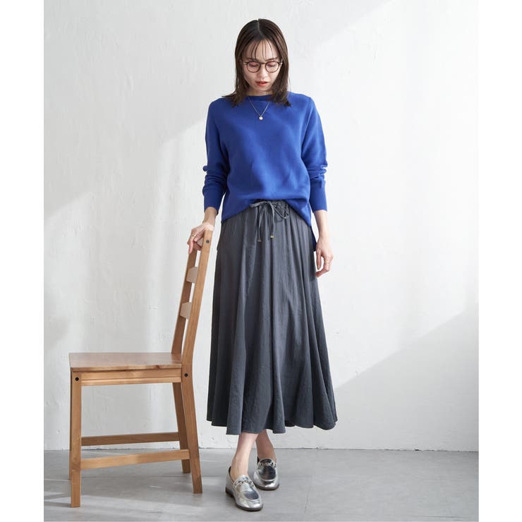 【洗濯機で洗える】GOKU楽ニットプルオーバー | ikka  | 詳細画像2 