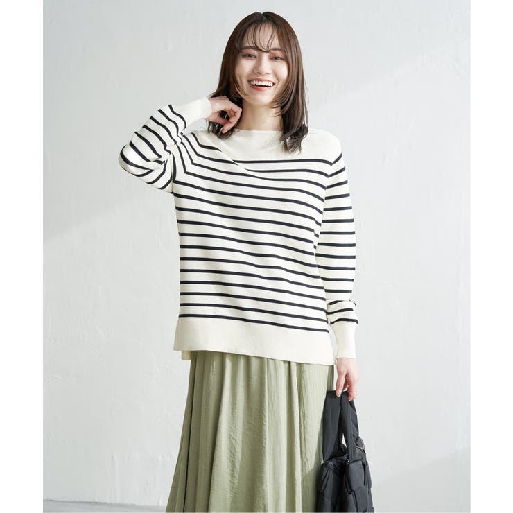 【洗濯機で洗える】GOKU楽ニットプルオーバー | ikka  | 詳細画像4 