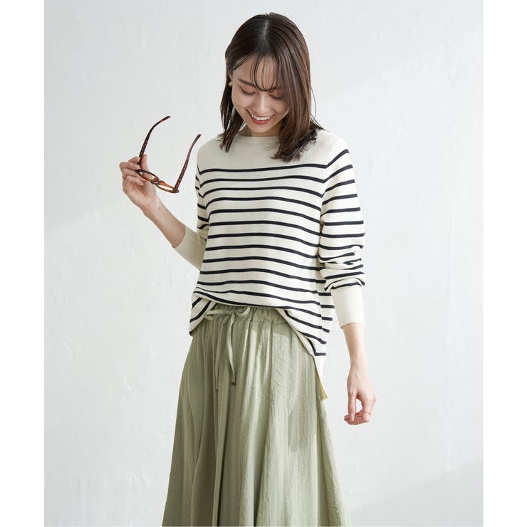 【洗濯機で洗える】GOKU楽ニットプルオーバー | ikka  | 詳細画像5 