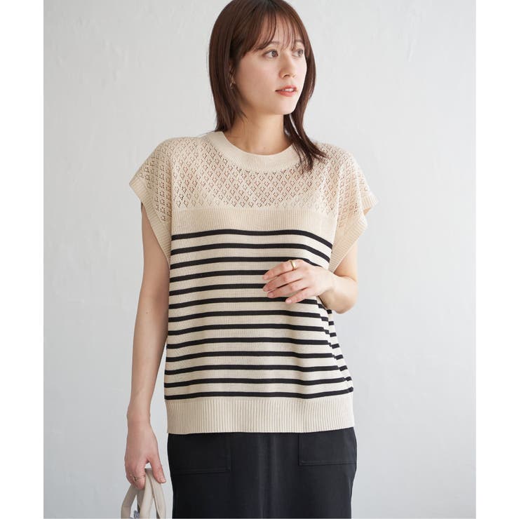 ソノタ | 透かし編みニットプルオーバー | ikka 