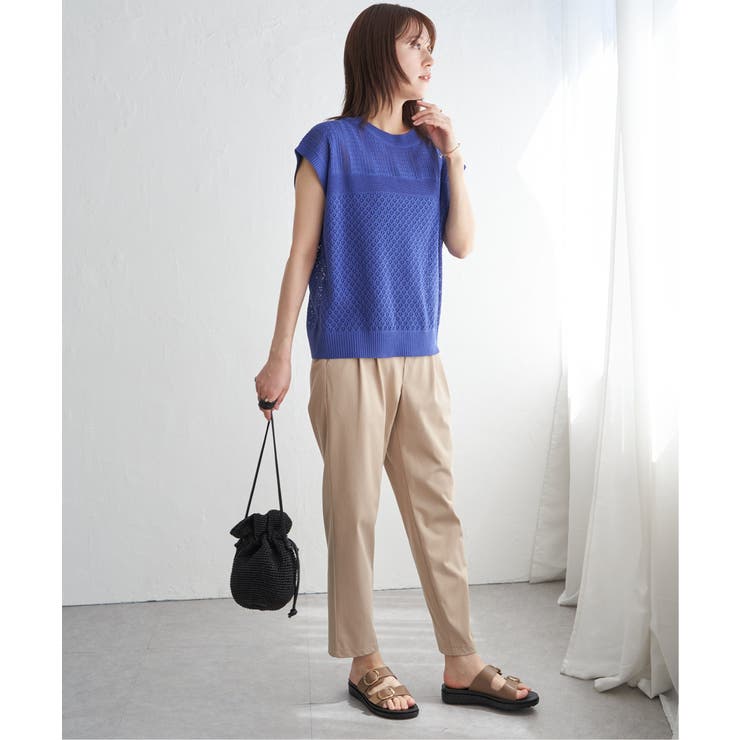 透かし編みニットプルオーバー | ikka  | 詳細画像13 