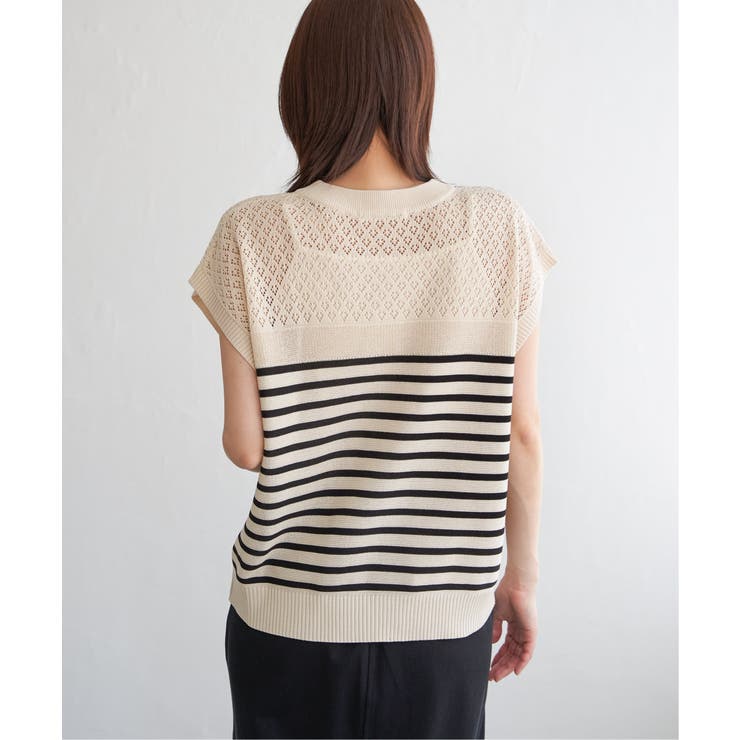 透かし編みニットプルオーバー | ikka  | 詳細画像15 