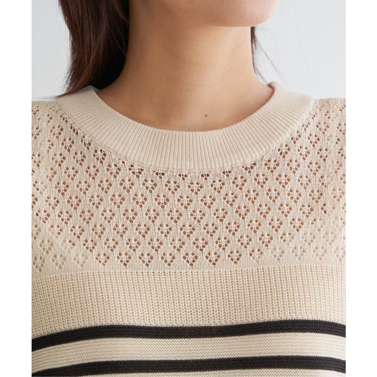 透かし編みニットプルオーバー | ikka  | 詳細画像17 