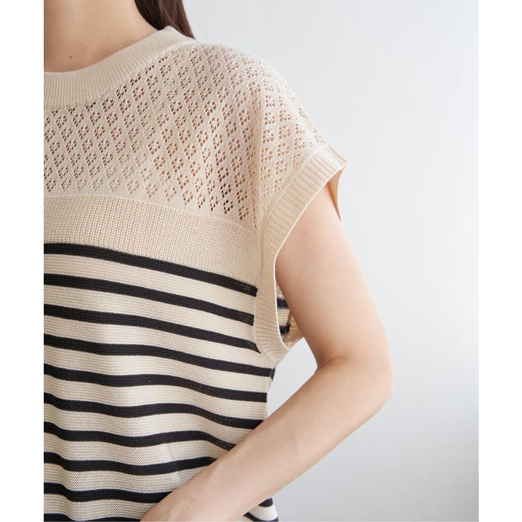 透かし編みニットプルオーバー | ikka  | 詳細画像18 