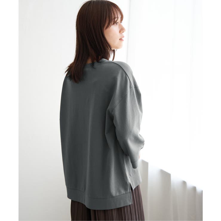 【接触冷感】冷感ミニ裏毛スウェットT  | ikka  | 詳細画像8 