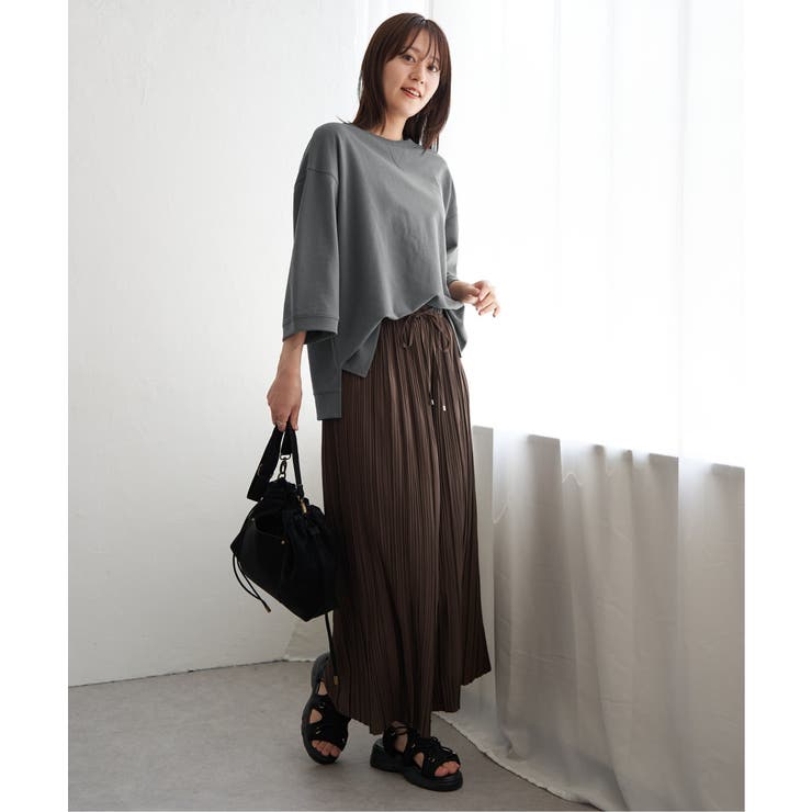 【接触冷感】冷感ミニ裏毛スウェットT  | ikka  | 詳細画像10 