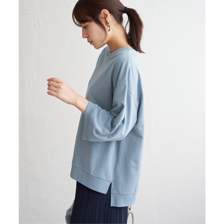 【接触冷感】冷感ミニ裏毛スウェットT  | ikka  | 詳細画像12 