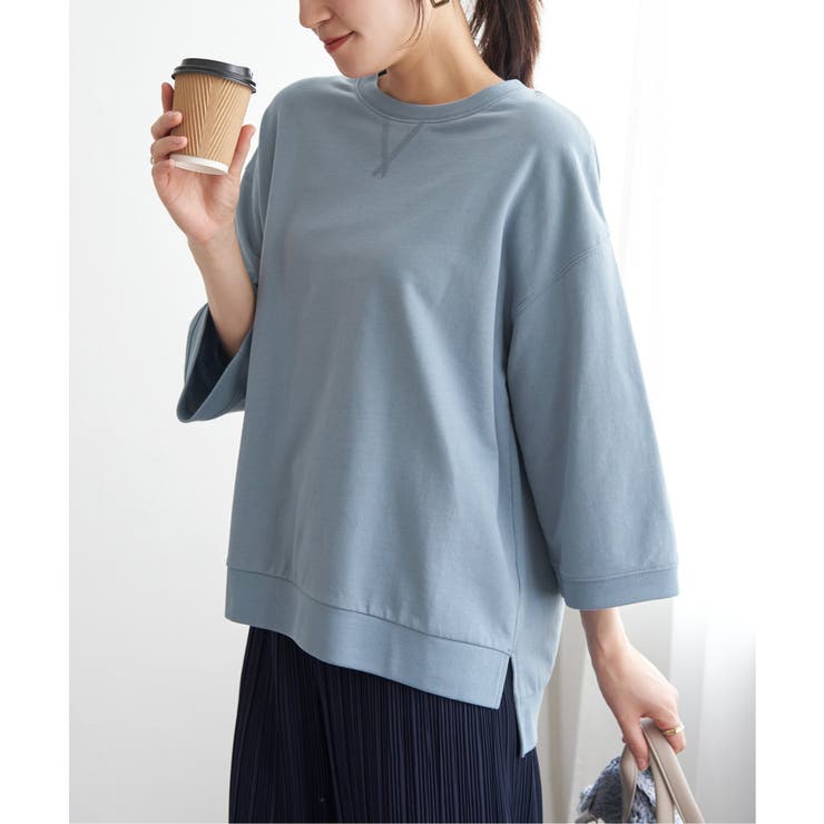 【接触冷感】冷感ミニ裏毛スウェットT  | ikka  | 詳細画像13 