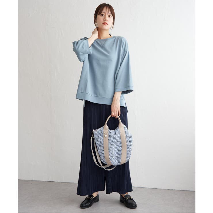 【接触冷感】冷感ミニ裏毛スウェットT  | ikka  | 詳細画像14 