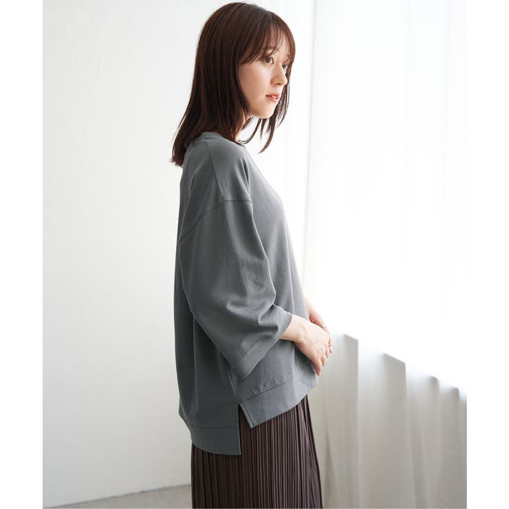 【接触冷感】冷感ミニ裏毛スウェットT  | ikka  | 詳細画像22 