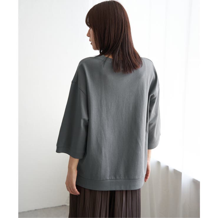 【接触冷感】冷感ミニ裏毛スウェットT  | ikka  | 詳細画像23 