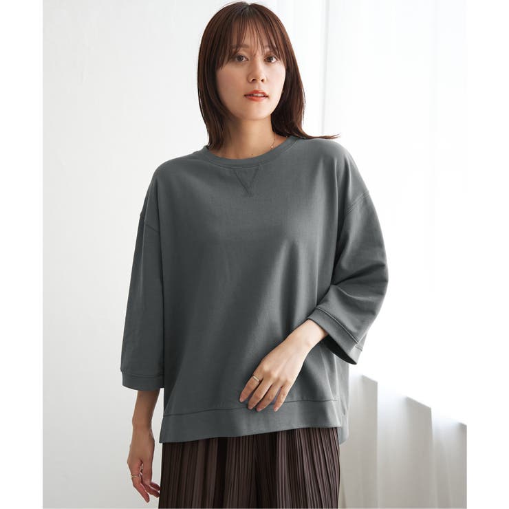 【接触冷感】冷感ミニ裏毛スウェットT  | ikka  | 詳細画像24 