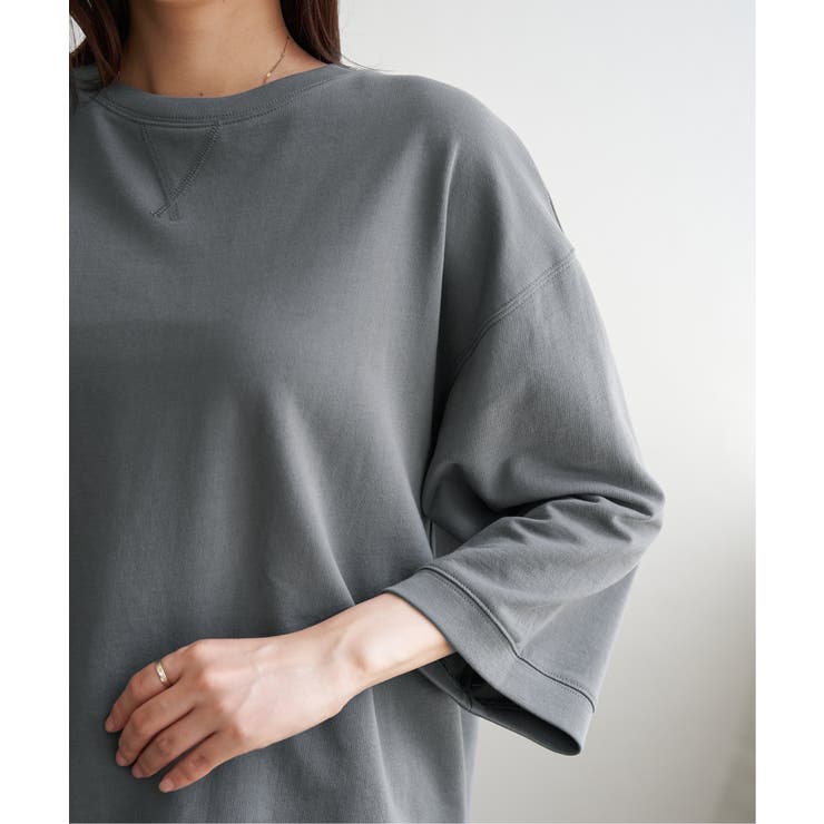 【接触冷感】冷感ミニ裏毛スウェットT  | ikka  | 詳細画像25 