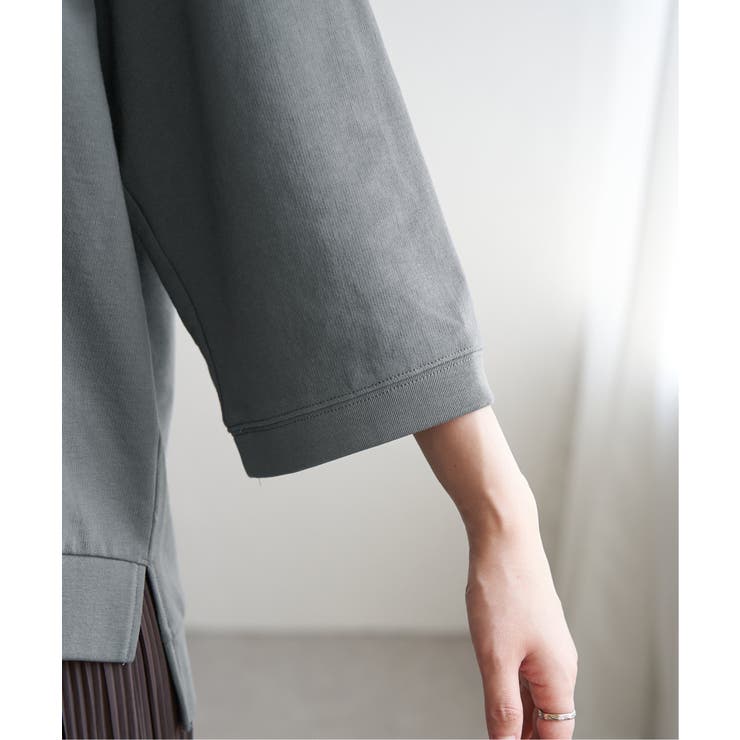 【接触冷感】冷感ミニ裏毛スウェットT  | ikka  | 詳細画像26 