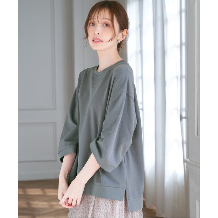 【接触冷感】冷感ミニ裏毛スウェットT  | ikka  | 詳細画像3 