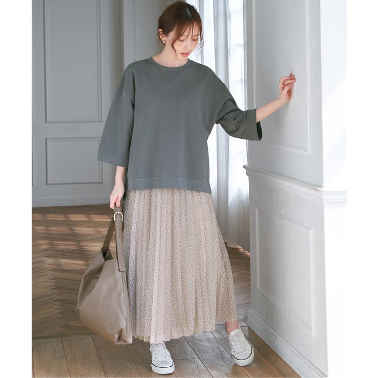 【接触冷感】冷感ミニ裏毛スウェットT  | ikka  | 詳細画像4 