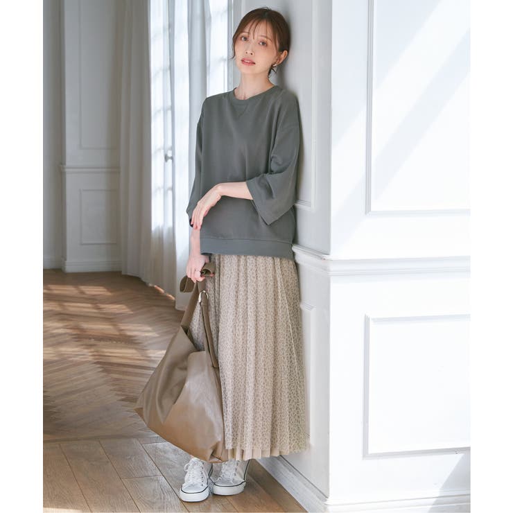 【接触冷感】冷感ミニ裏毛スウェットT  | ikka  | 詳細画像6 