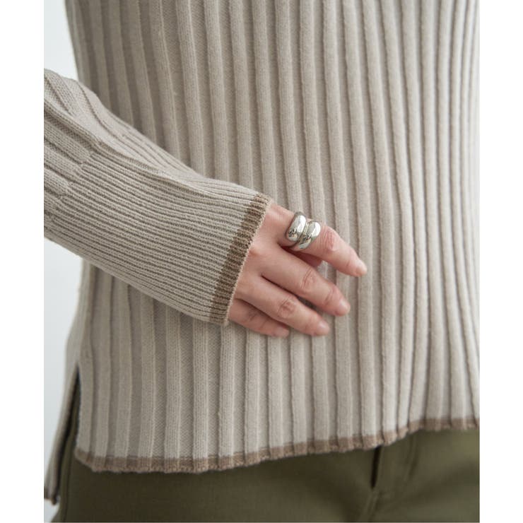 ７Gワイドリブ切り替え配色プルオーバー | ikka  | 詳細画像37 