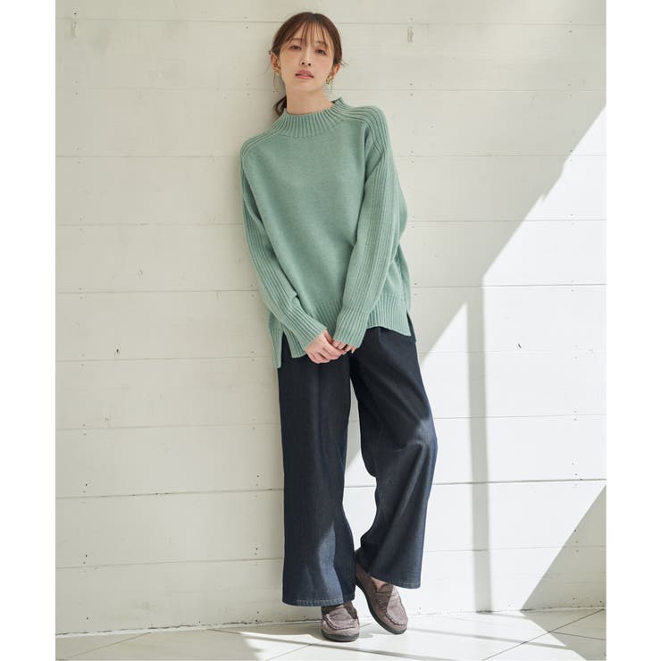 【雑誌InRed1月号掲載】サイドスリットニットプルオーバー【親子コーデ】 | ikka  | 詳細画像5 