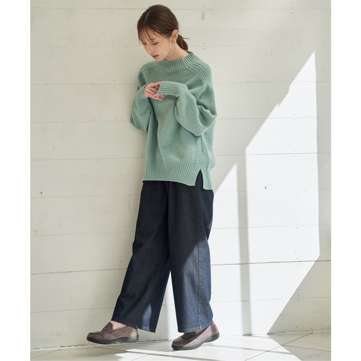 【雑誌InRed1月号掲載】サイドスリットニットプルオーバー【親子コーデ】 | ikka  | 詳細画像6 