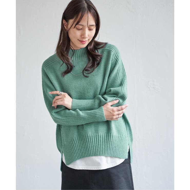 【雑誌InRed1月号掲載】サイドスリットニットプルオーバー【親子コーデ】 | ikka  | 詳細画像12 