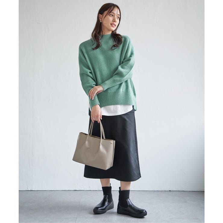 【雑誌InRed1月号掲載】サイドスリットニットプルオーバー【親子コーデ】 | ikka  | 詳細画像13 