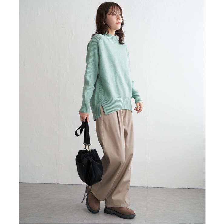 【雑誌InRed1月号掲載】サイドスリットニットプルオーバー【親子コーデ】 | ikka  | 詳細画像15 