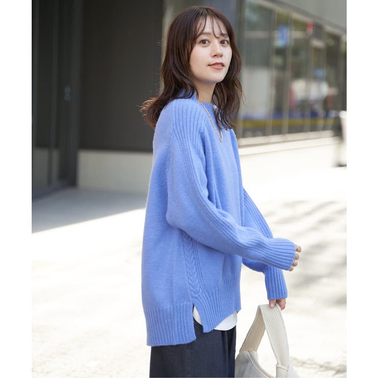 【雑誌InRed1月号掲載】サイドスリットニットプルオーバー【親子コーデ】 | ikka  | 詳細画像21 