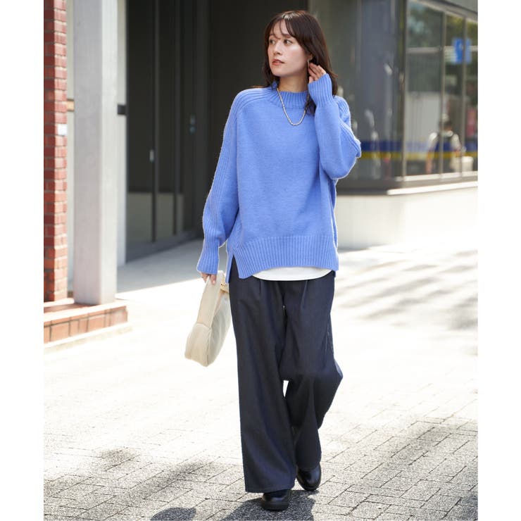 【雑誌InRed1月号掲載】サイドスリットニットプルオーバー【親子コーデ】 | ikka  | 詳細画像22 