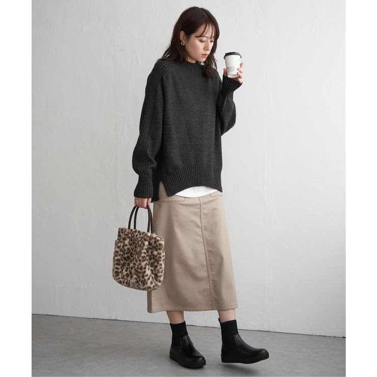 【雑誌InRed1月号掲載】サイドスリットニットプルオーバー【親子コーデ】 | ikka  | 詳細画像26 