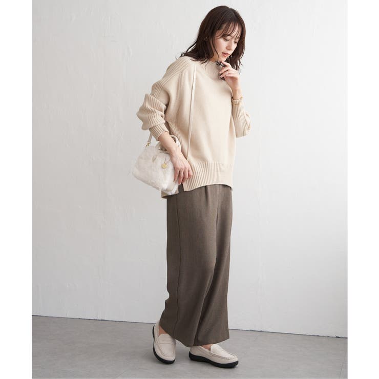 【雑誌InRed1月号掲載】サイドスリットニットプルオーバー【親子コーデ】 | ikka  | 詳細画像31 