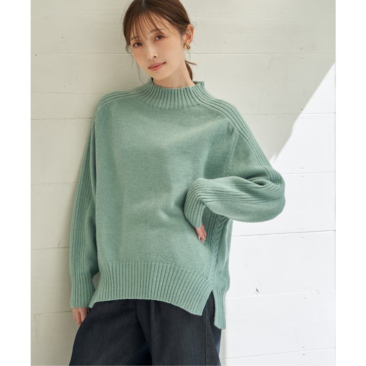 【雑誌InRed1月号掲載】サイドスリットニットプルオーバー【親子コーデ】 | ikka  | 詳細画像3 