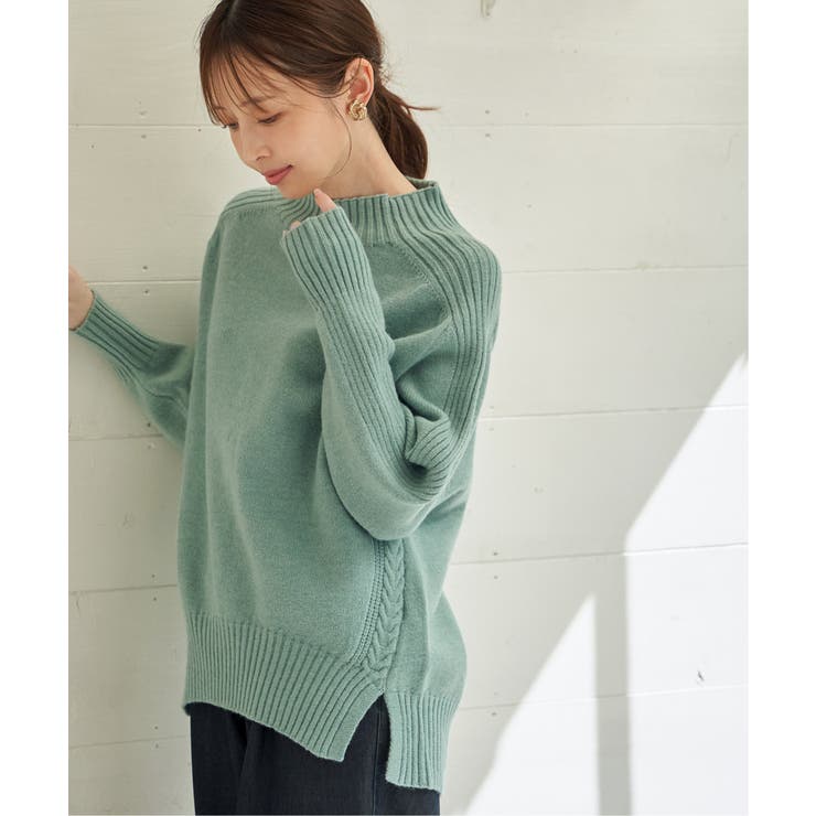 【雑誌InRed1月号掲載】サイドスリットニットプルオーバー【親子コーデ】 | ikka  | 詳細画像4 