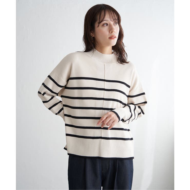 【雑誌InRed12月号掲載】コットンミックスバックスリットニット【親子コーデ】 | ikka  | 詳細画像12 