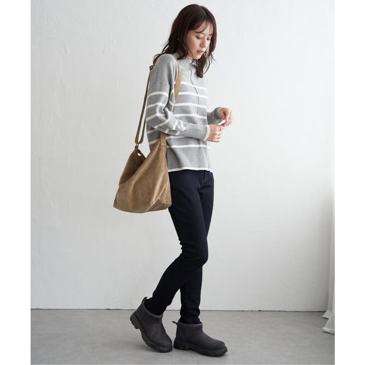 【雑誌InRed12月号掲載】コットンミックスバックスリットニット【親子コーデ】 | ikka  | 詳細画像17 