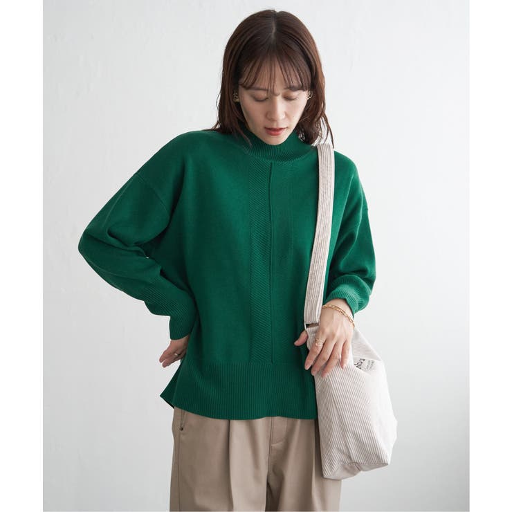 【雑誌InRed12月号掲載】コットンミックスバックスリットニット【親子コーデ】 | ikka  | 詳細画像18 