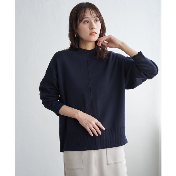 【雑誌InRed12月号掲載】コットンミックスバックスリットニット【親子コーデ】 | ikka  | 詳細画像24 