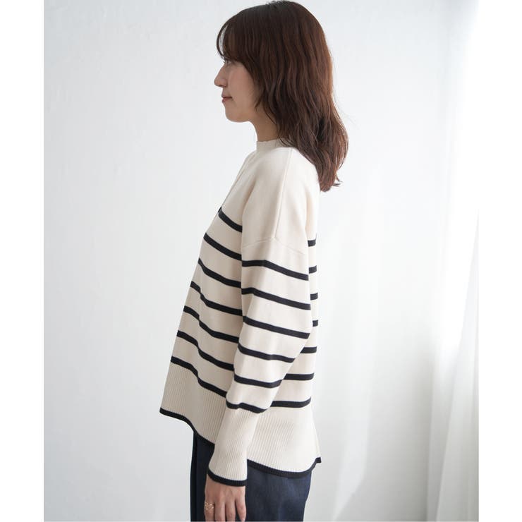 【雑誌InRed12月号掲載】コットンミックスバックスリットニット【親子コーデ】 | ikka  | 詳細画像26 