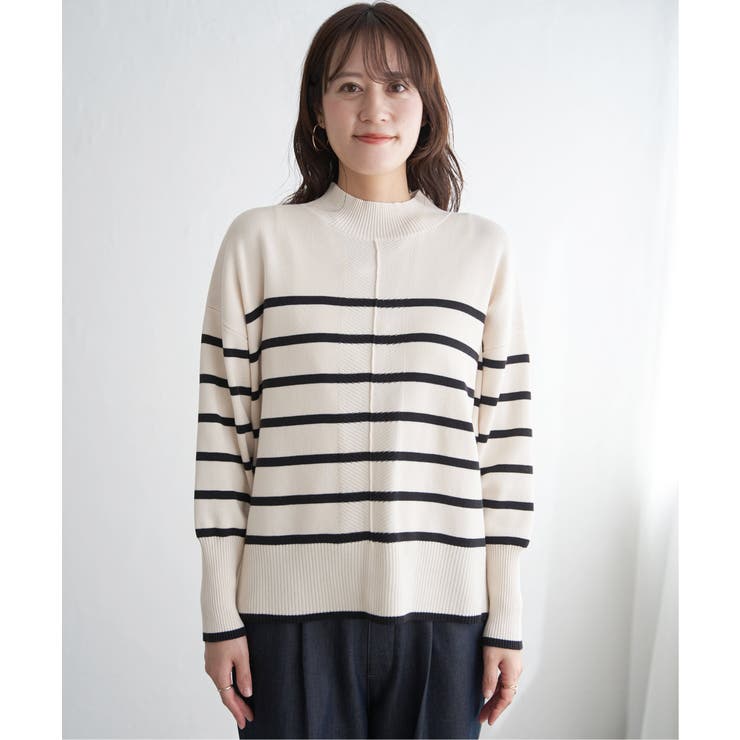 【雑誌InRed12月号掲載】コットンミックスバックスリットニット【親子コーデ】 | ikka  | 詳細画像28 