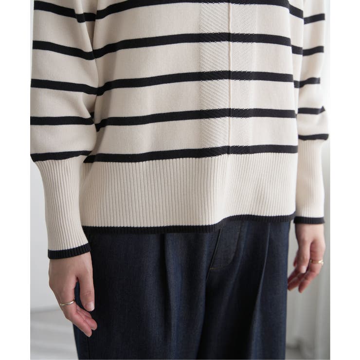 【雑誌InRed12月号掲載】コットンミックスバックスリットニット【親子コーデ】 | ikka  | 詳細画像32 